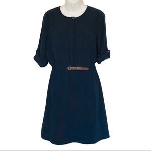 Skies Are Blue Belted Dress Sz M